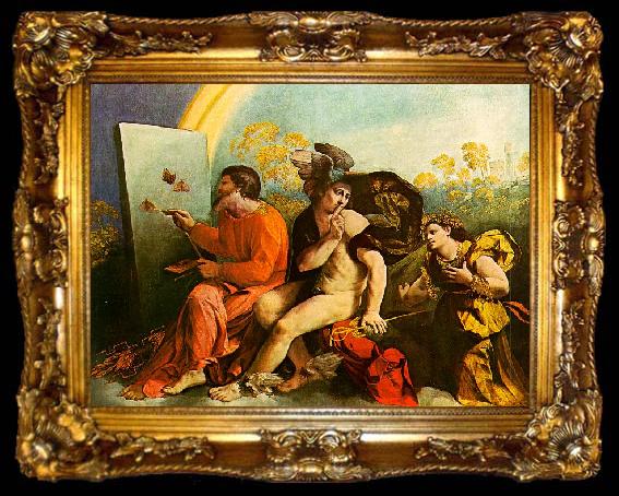 framed  Dosso Dossi Jupiter, Mercury and Virtue, ta009-2